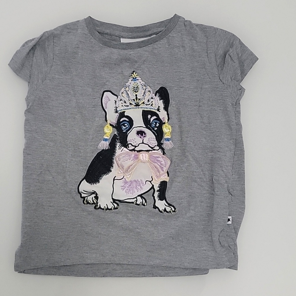 ⚡️HP⚡️Molo brand grey princess dog tee